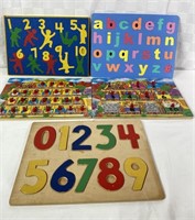 Lot of Vintage Educational Puzzles
