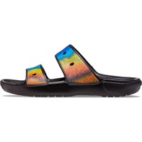 Crocs Unisex Classic Tie Dye Two-Strap Sandals Sli