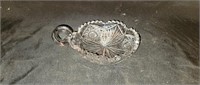 Antique 6" Signed Libbey Cut Glass Nappy