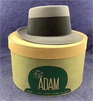 Mint Adam Fedora-Type Hat in Adam Hatbox