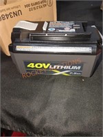 RYOBI 40v 7.5Ah battery, no charger