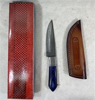 9.5" Knife W/sheath And Box