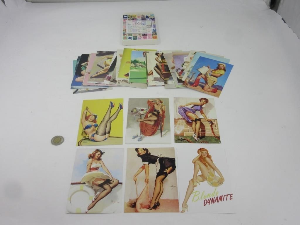 Série de 50 cartes Pin-up