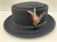 100% Wool Capas Designed Derby Hat, Size Sm