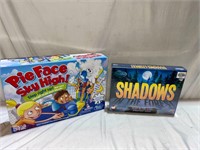 KIDS BOARD GAMES/ PIE FACE AND SHADOWS