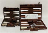 2 backgammons vintages, de maison et de voyage