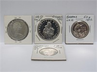 Haiti and Bahamas Silver Coins