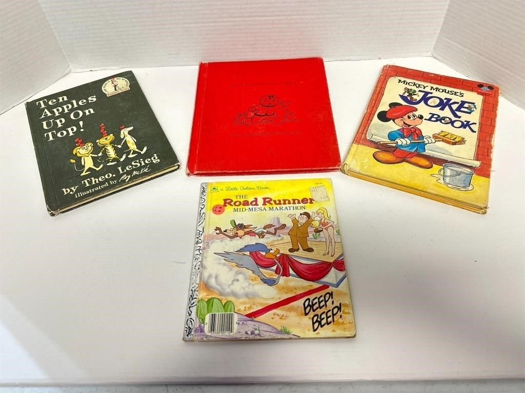 (4) Vintage Childrens Books: Mickey Mouses