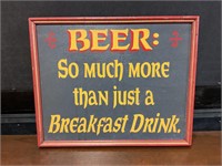 13” by 11”  wood sign