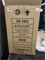 New! Ultraflush Toilet Tank & Lid in Box Gerber