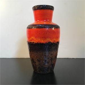 WEST GERMAN FAT LAVA POTTERY VASE