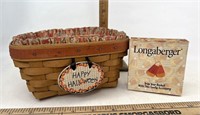 Longaberger Candy corn with Liner and Protector