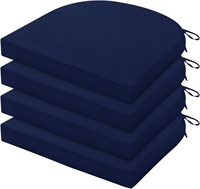 17x16x2 Navy Blue Outdoor Chair Cushions  4 Pack