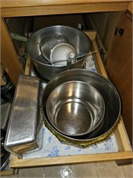 Metal Bowls, Pans