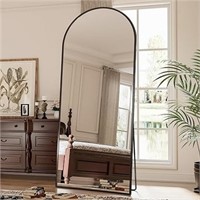Floor Mirror, 71"×28" Arched Full Length Mirror Ar