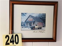 Smith's Grocery Coca-Cola Picture In Frame 12"x