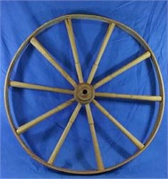 Decorative wooden wagon wheel  30" round