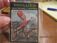 Signed BB. Phillies Card- Terry Harmon