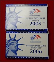 (2) US Mint Proof Sets - 2005 & 2006