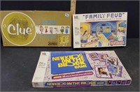 CLUE, FAMILY FEUD, NEW KIDS ON THE BLOCK GAMES