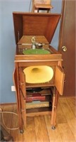 Music Master Victrola with Contents