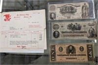 3 PC VINTAGE PAPER CURRENCY WITH PAPERWORK
