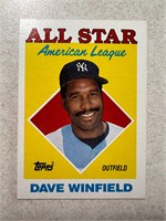 1988 TOPPS HOF DAVE WINFIELD AS CARD