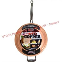 FRY PAN RED COPPER 12"
