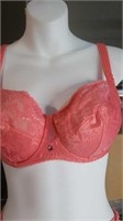 Aubade pink bra with Swarovski Crystal  32e see