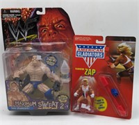 (DD) WWF and American Gladiator figurines in