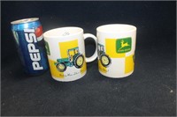 SET OF JOHN DEERE  COFFEE MUGS