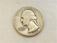 1951-D SILVER Washington Quarter