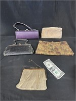 Five Vintage Hand Purses