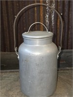 Vintage Aluminum Jug with Lid