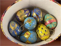 Easter Egg Decorative Box With Eggs Inside