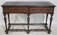 Vintage inlaid William & Mary console