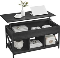 VASAGLE Lift Top Coffee Table  39.4W Black