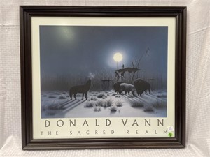 Framed print by Donald Vann the Sacred realm 30”