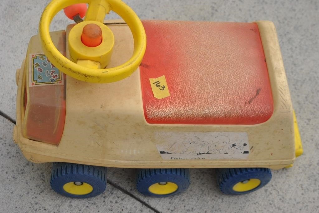 vintage Fisher Price ride on toy