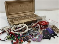 Costume jewelry and more. Tray not included.