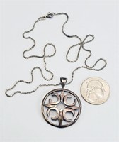 STERLING SILVER NECKLACE & PENDANT