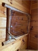 Wall mirror approximately 30x38” wood and