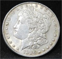 1886 MORGAN SILVER DOLLAR