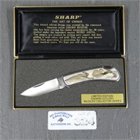Sharp 'The Art of Chokin' Wildlife Knife in Case