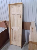 24" 6-Panel Knotty Pine Interior Door