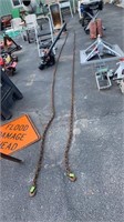 20FT CHAIN W/ HOOK ON BOTH ENDS (ONLY ONE OF THEM)