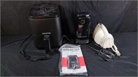 Air fryer can opener and mixer