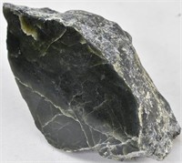1116 g Raw Natural Jade Stone, Polished Face