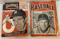 1952 & 1957 Baseball Magazines