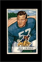 1951 Bowman #135 Jack Lininger RC EX to EX-MT+
